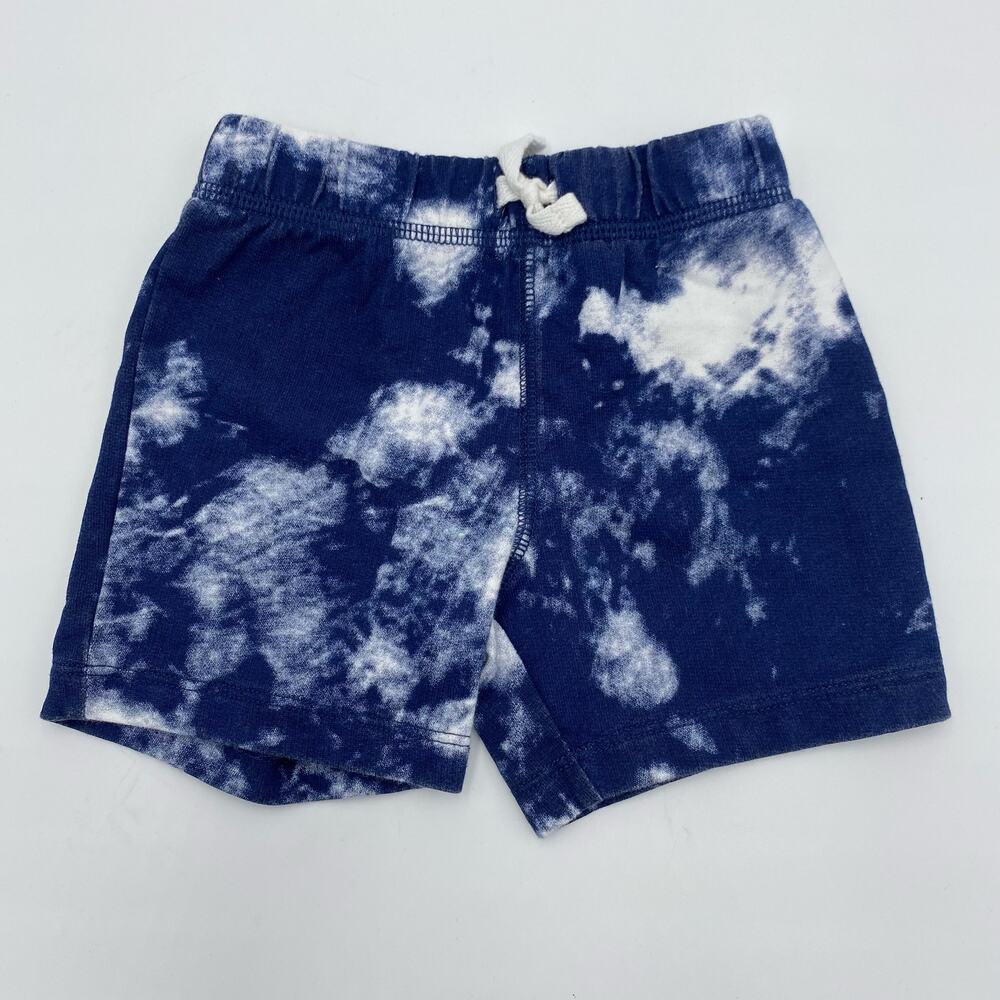 Carter's Boy's Blue Tie Dyed Pull On 100% Cotton Shorts Size 12M
